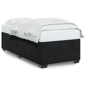 vidaXL Bed Frame Black 90x200 cm Velvet