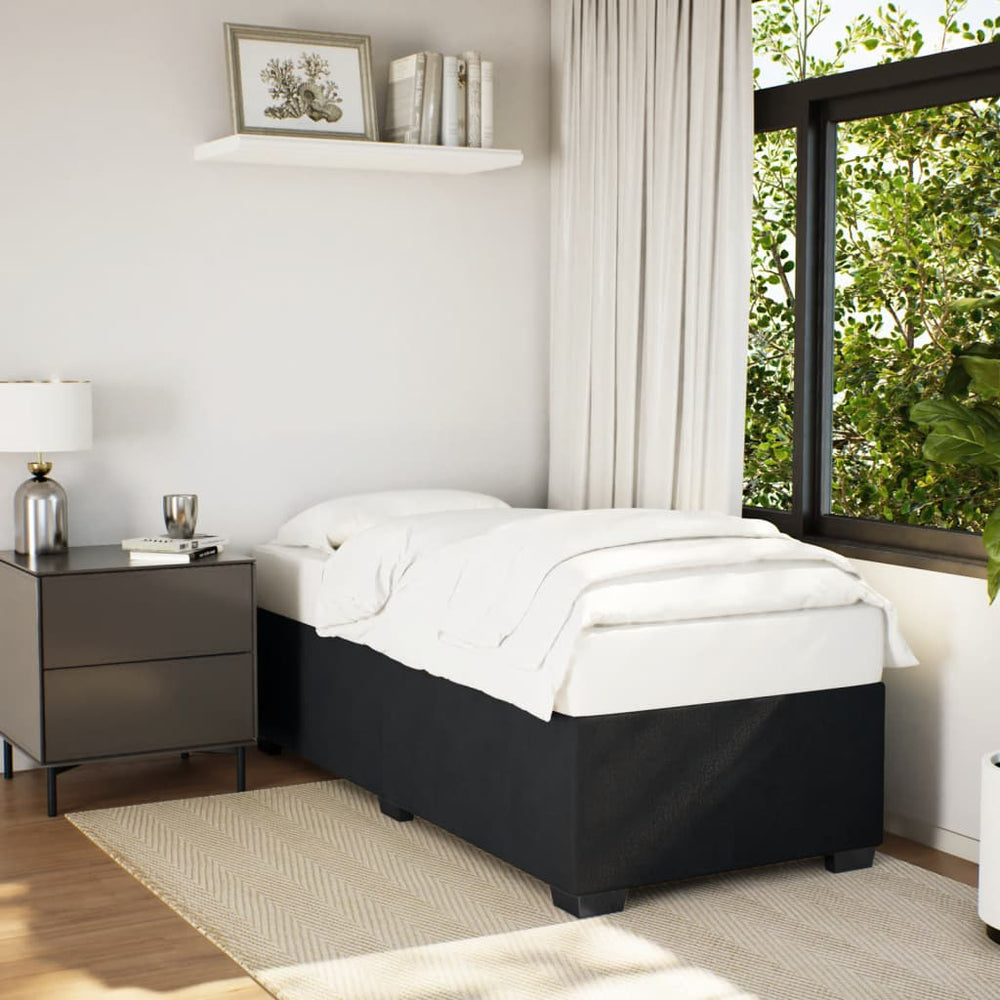 vidaXL Bed Frame Black 90x200 cm Velvet