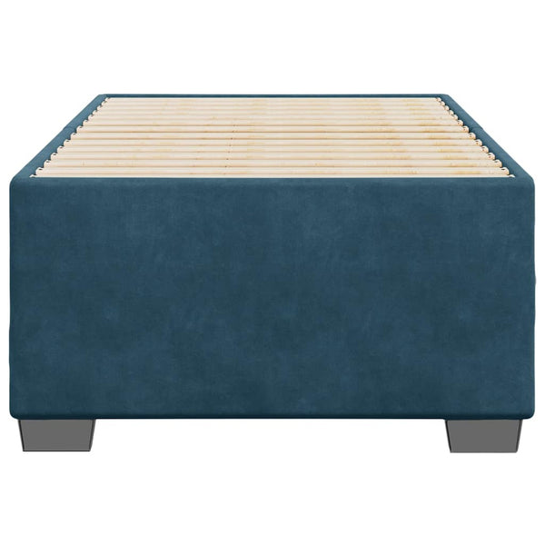 vidaXL Bed Frame Blue 90x200 cm Velvet