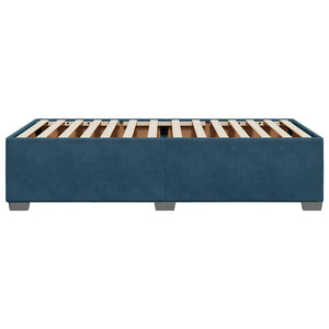 vidaXL Bed Frame Blue 90x200 cm Velvet