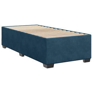 vidaXL Bed Frame Blue 90x200 cm Velvet