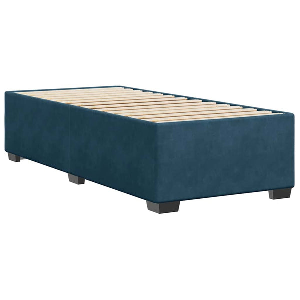 vidaXL Bed Frame Blue 100x200 cm Velvet