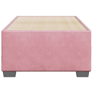 vidaXL Bed Frame Pink 100x200 cm Velvet