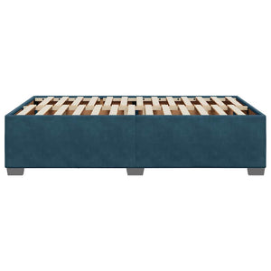 vidaXL Bed Frame Blue 120x190 cm Velvet