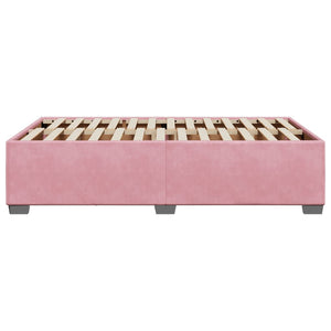 vidaXL Bed Frame Pink 120x200 cm Velvet