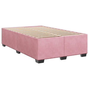 vidaXL Bed Frame Pink 120x200 cm Velvet