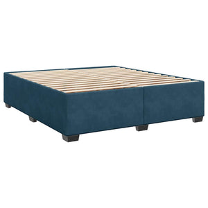 vidaXL Bed Frame Blue 180x200 cm Velvet