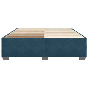 vidaXL Bed Frame Blue 180x200 cm Velvet