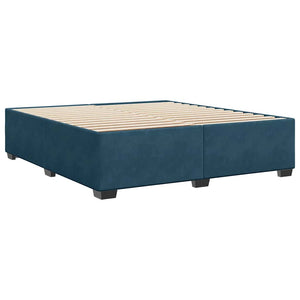 vidaXL Bed Frame Blue 180x200 cm Velvet