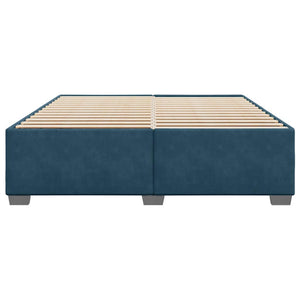 vidaXL Bed Frame Blue 200x200 cm Velvet
