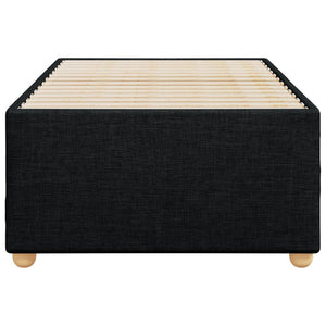 vidaXL Bed Frame without Mattress, Black, Single Fabric