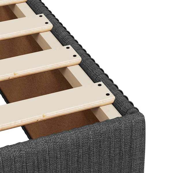 vidaXL Bed Frame Dark Grey Fabric