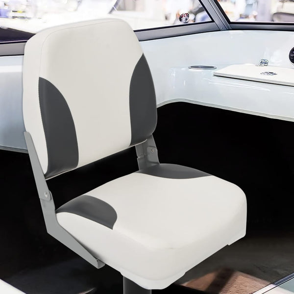 vidaXL Boat Seat with Tie-Down Strap Foldable 41x36x48 cm