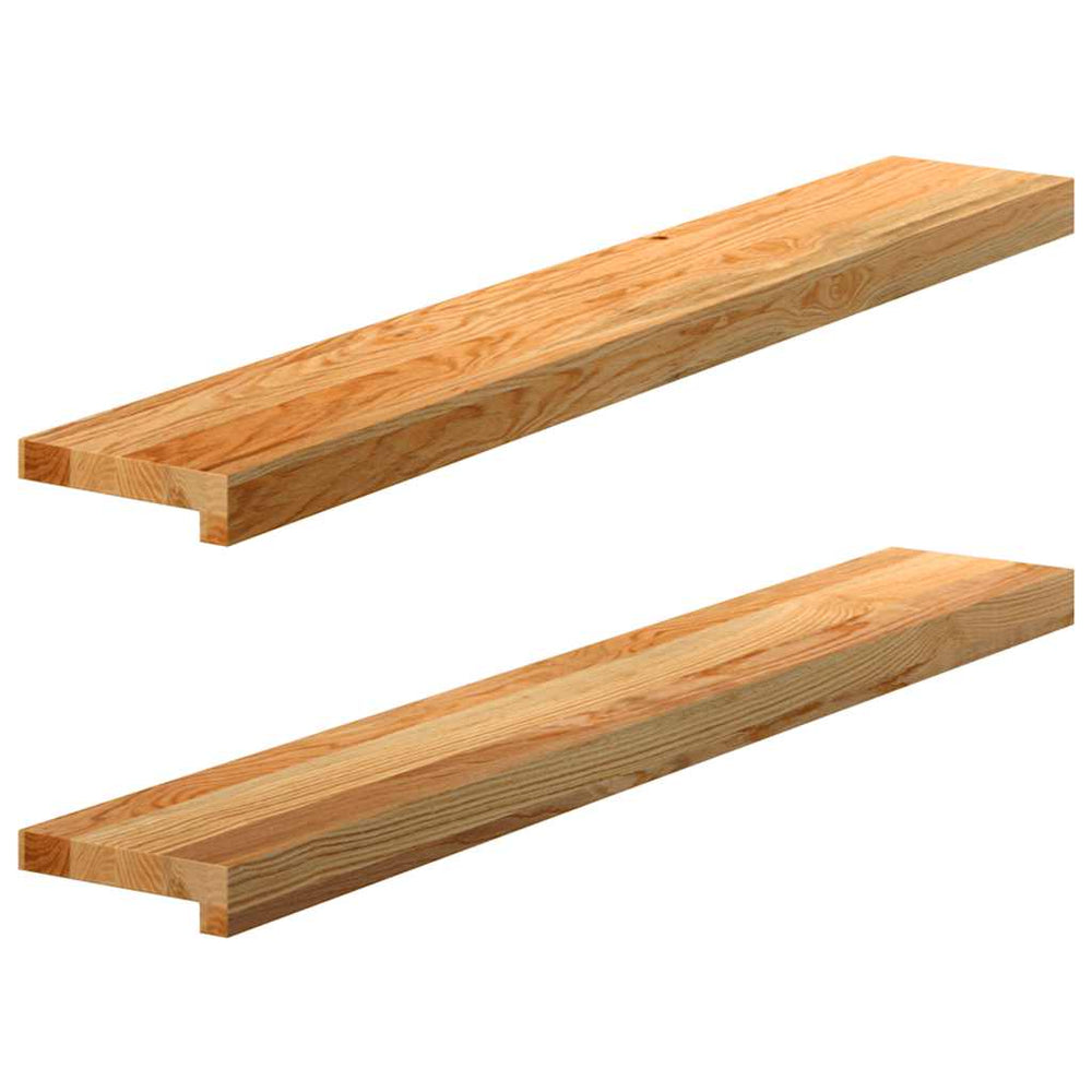 Eiche Fensterbänke, Hellbraun, 100cm, 2er Set