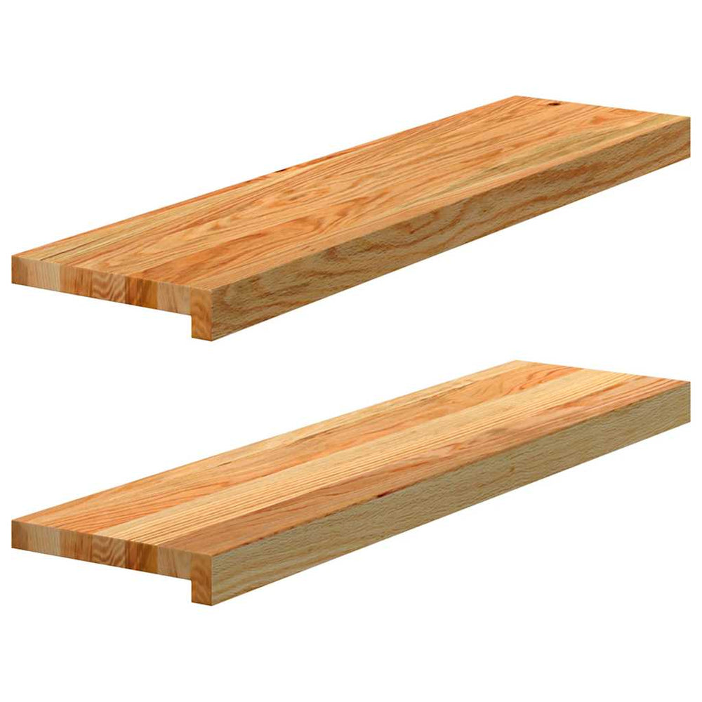 vidaXL Windowsills 2 pcs. Light Brown 80x20x2 cm Solid Oak