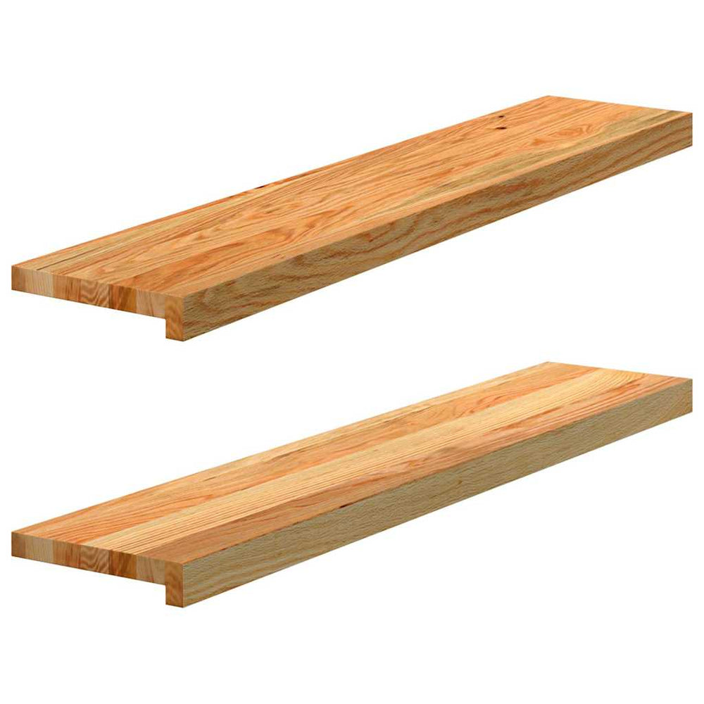 vidaXL Window Sills 2 pcs. Light Brown 100x20x2 cm Solid Oak Wood