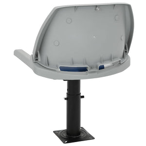 vidaXL 2-pc. Foldable Boat Seat Set Blue and White 48x51x41 cm