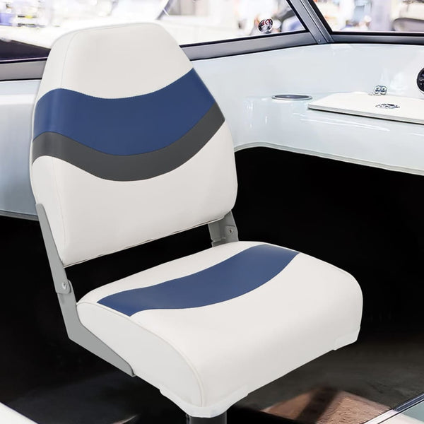 vidaXL 2-Piece Foldable Boat Seat Set High Back
