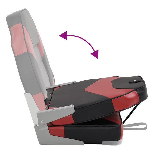 vidaXL 4-Piece Foldable Boat Seat Set High Backrest