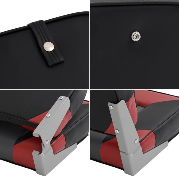 vidaXL 4-Piece Foldable Boat Seat Set High Backrest