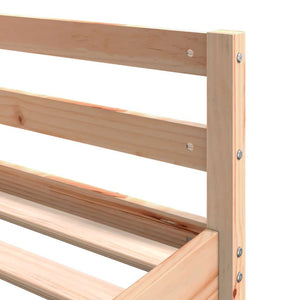 vidaXL Loft Bed with Desk & Ladder 140x200 cm Solid Pine