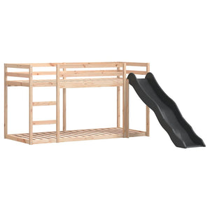 vidaXL Bunk Bed with Slide and Ladder 80x200 cm Solid Pine Wood