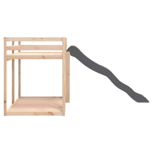 vidaXL Bunk Bed with Slide and Ladder 80x200 cm Solid Pine Wood