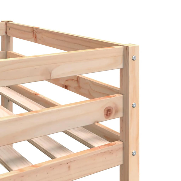 vidaXL Triple Bunk Bed 80x200 cm Solid Pine Wood