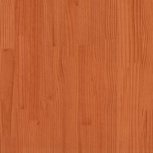 vidaXL Triple Bunk Bed Wax Brown 90x200 cm Solid Pine Wood