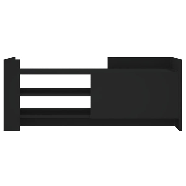 vidaXL TV Cabinet Black 100x35x40 cm Engineered Wood