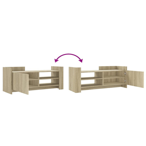 vidaXL TV Cabinet Sonoma Oak 100x35x40 cm Engineered Wood