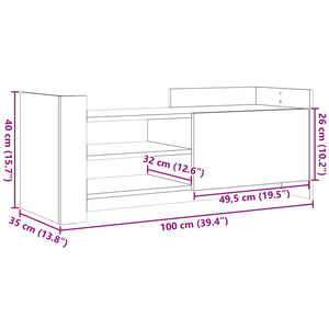 TV-Schrank Räuchereiche 100 cm