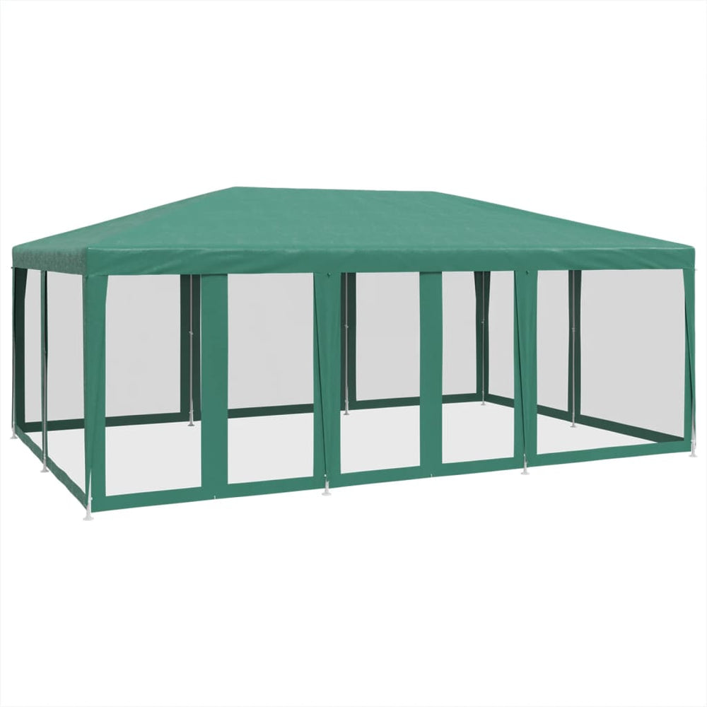 Grünes Partyzelt 6x4 m mit Mesh-Seiten