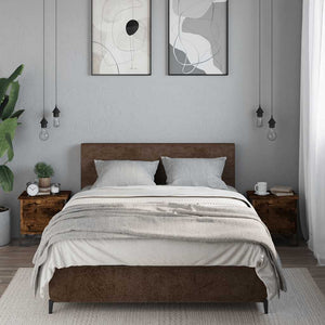 vidaXL Nightstands 2 pcs Smoked Oak 40x30x40 cm Engineered Wood