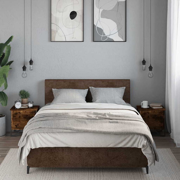 vidaXL Nightstands 2 pcs Smoked Oak 40x30x40 cm Engineered Wood