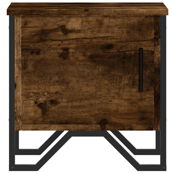 vidaXL Nightstands 2 pcs Smoked Oak 40x30x40 cm Engineered Wood