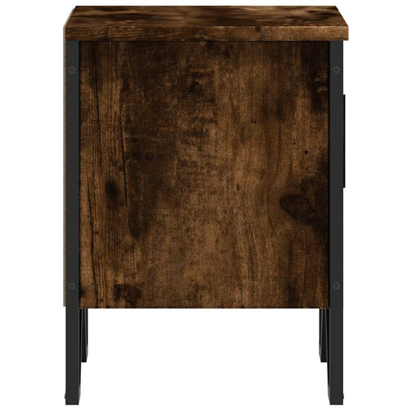 vidaXL Nightstands 2 pcs Smoked Oak 40x30x40 cm Engineered Wood
