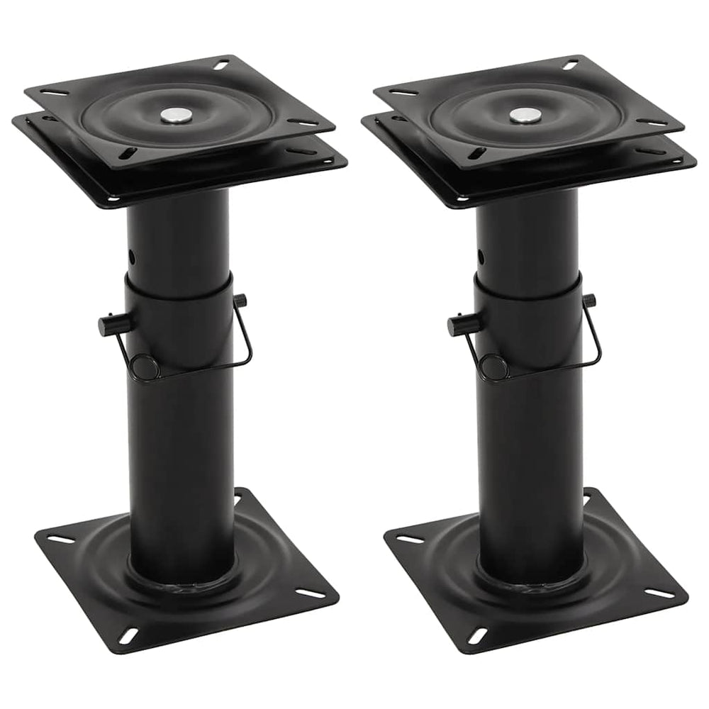 Bootssitz Podeste 360° Drehbar Stahl 2er Set