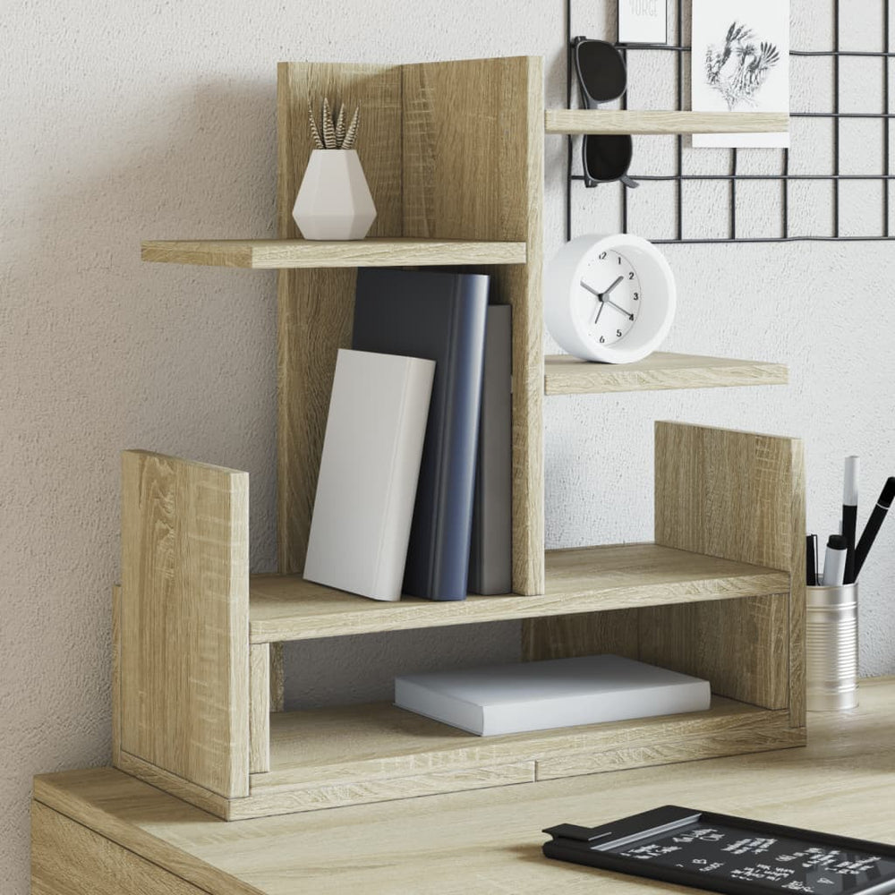 vidaXL Desk Organizer Sonoma Oak 49x20x52.5 cm Engineered Wood