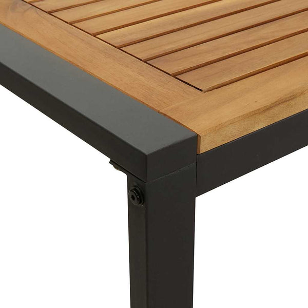 Garten Essgruppe 5-teilig Akazie Schwarz