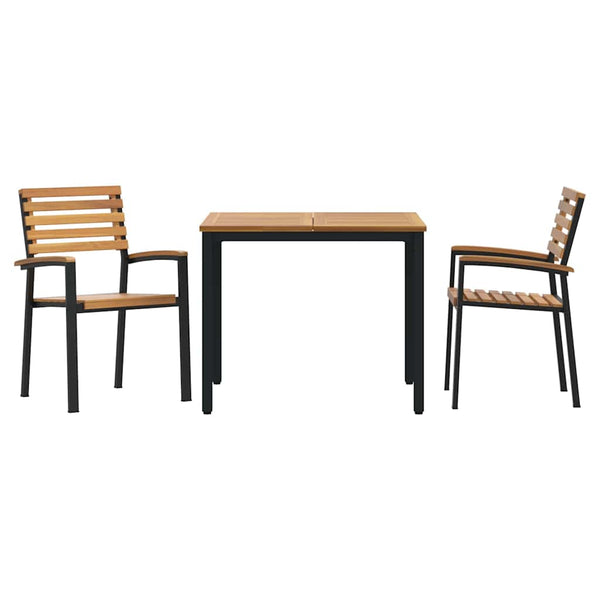 Schwarze Akazie Garten Essgruppe 3-teilig