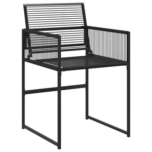 13-tlg. Garten Essgruppe Schwarz Poly Rattan