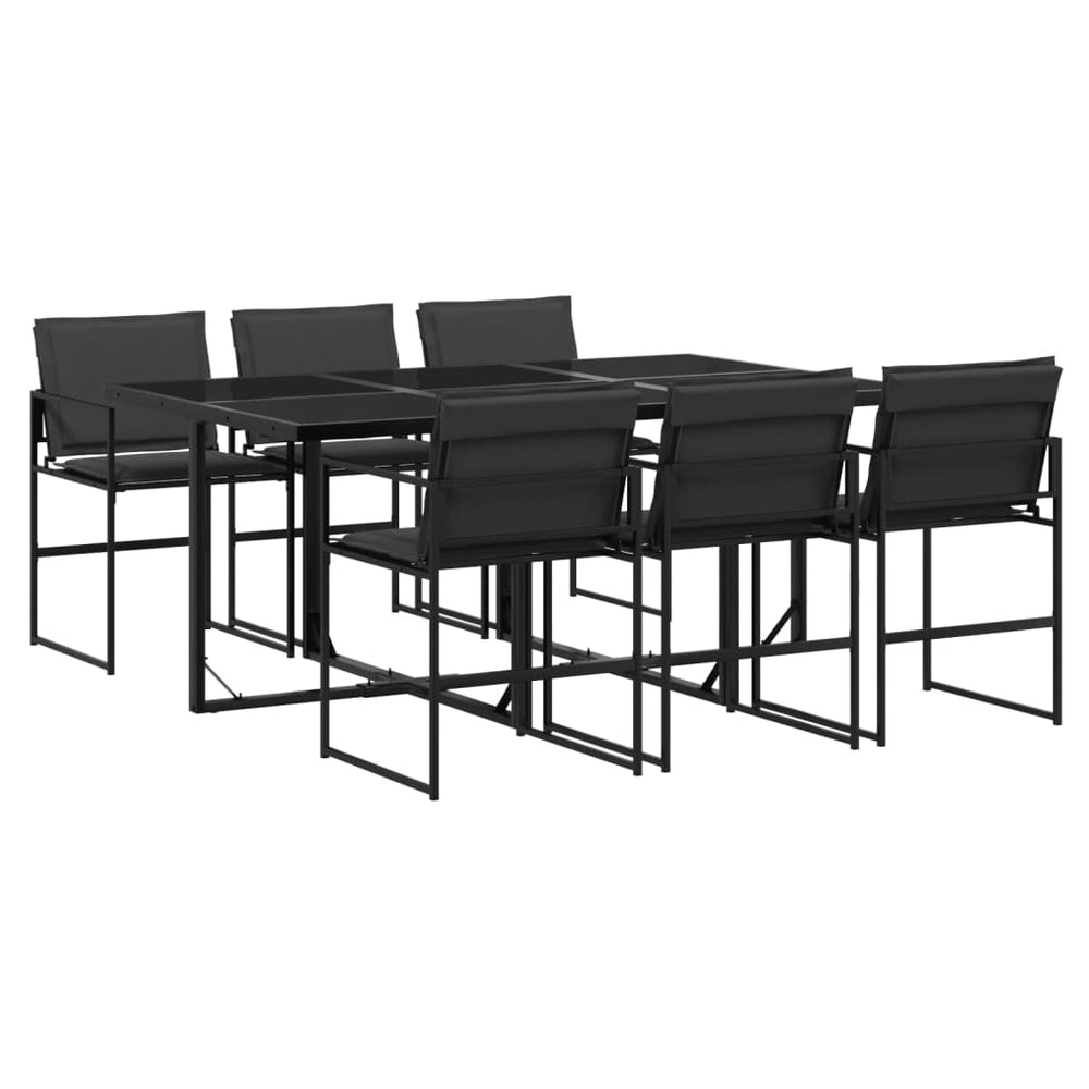 7-teilige Garten Essgruppe mit Textilene