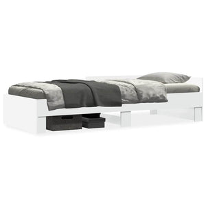 vidaXL Bed Frame White 90x190 cm Engineered Wood