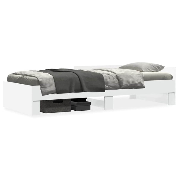 vidaXL Bed Frame White 90x190 cm Engineered Wood