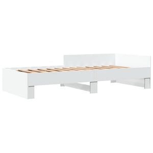 vidaXL Bed Frame White 90x190 cm Engineered Wood