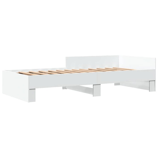 vidaXL Bed Frame White 90x190 cm Engineered Wood
