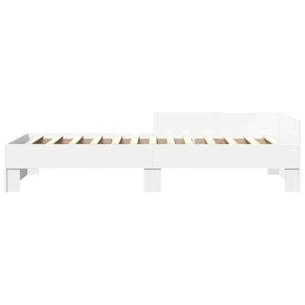 vidaXL Bed Frame White 90x190 cm Engineered Wood