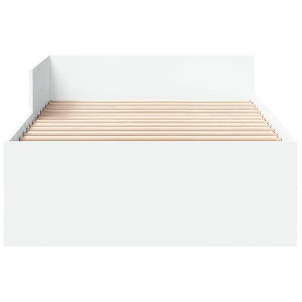 vidaXL Bed Frame White 90x190 cm Engineered Wood
