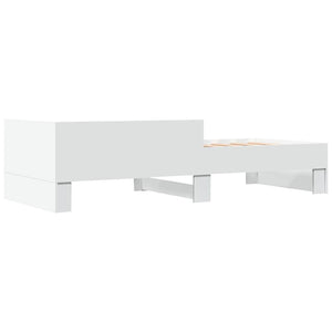 vidaXL Bed Frame White 90x190 cm Engineered Wood